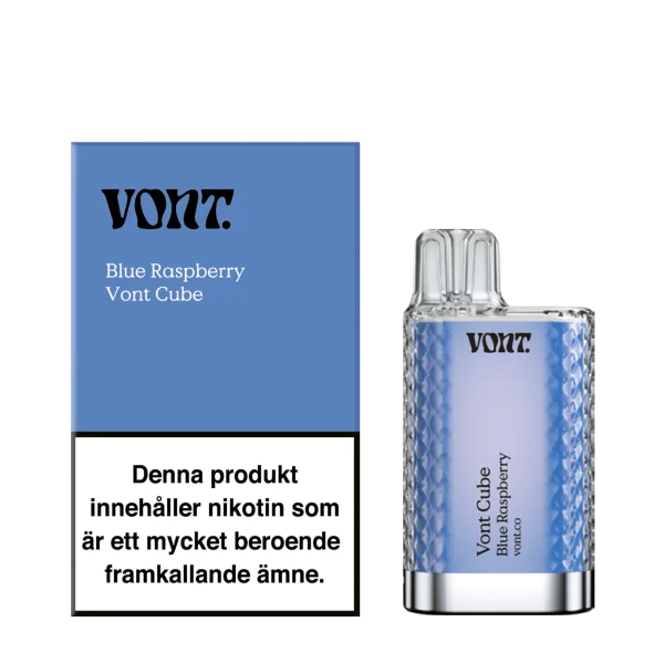 Blue-raspberry-vont-vapespecialisten-2.webp Vont Cube | Engångs Vape | 20mg/ml