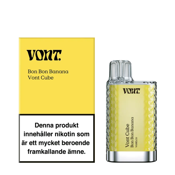 Bon-bon-banana-vont-vapespecialisten-2.webp Vont Cube | Engångs Vape | 20mg/ml
