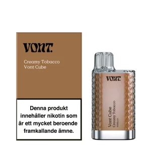 Creamy-tobaco-vont-vapespecialisten-1.webp Vont Cube | Engångs Vape | 20mg/ml