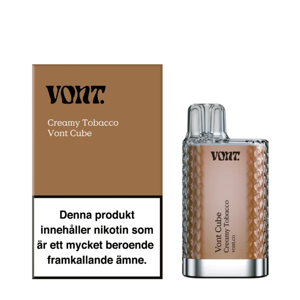 Creamy-tobaco-vont-vapespecialisten-1.webp Vont Cube | Engångs Vape | 20mg/ml