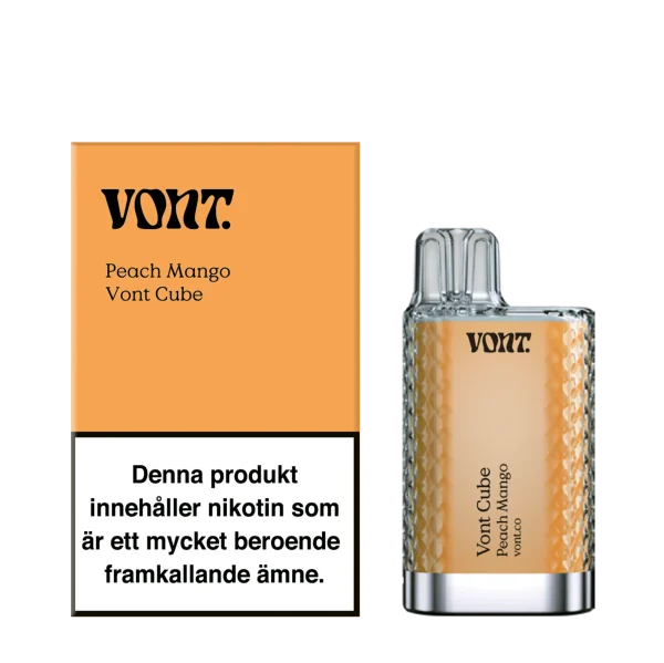 Peach-mango-vont-vapespecialisten-1.webp Vont Cube | Engångs Vape | 20mg/ml