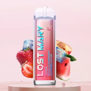 Vape-lost-mary-qm600-peach-strawberry-watermelon-Ice-vapespecialisten.webp Lost Mary QM600 | Engångs Vape | 20mg/ml