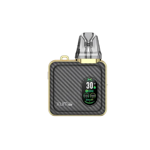 Vape-oxva-xlim-sq-pro-pod-vape-gold-carbon-vapespecialisten.webp Oxva Xlim SQ Pro Pod Vape Kit