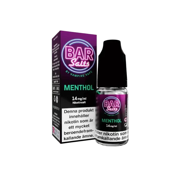 bar-salts-menthol-10ml-e-juice-14mg-saltnikotin-vapespecialisten.jpg.webp Bar Salt | E-juice 10ml/14mg