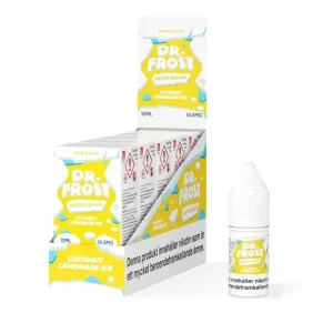 dr-frost-barsalt-coconut-lemonade-ice-vapespecialisten.webp Dr Frost Salt | E-Juice 10ml/14,5mg
