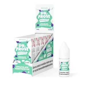 dr-frost_barsalt-apple-black-honeydew-ice-vapespecialisten.webp Dr Frost Salt | E-Juice 10ml/14,5mg
