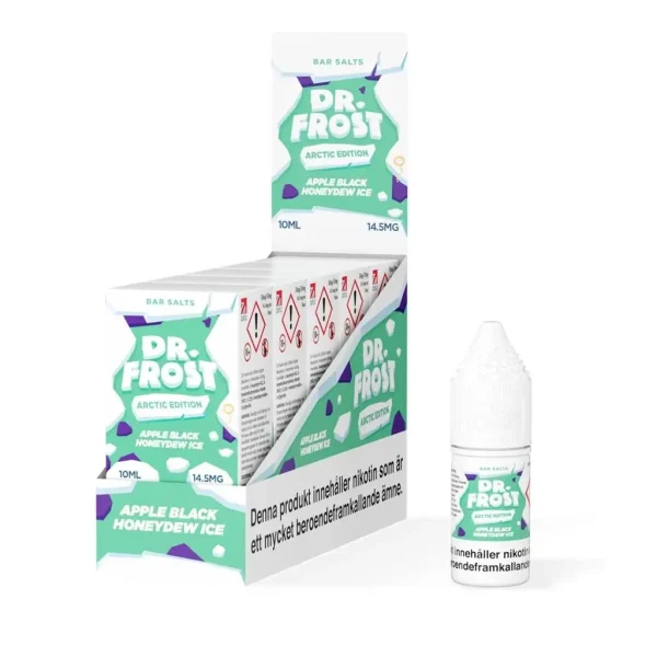 dr-frost_barsalt-apple-black-honeydew-ice-vapespecialisten.webp Dr Frost Salt | E-Juice 10ml/14,5mg