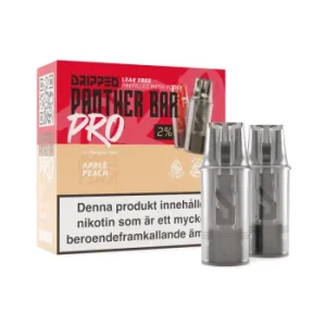 dripped-panther-bar-pro-pods-20mg-vape-pod-system-apple-peach-vapespecialisten.webp Panther Bar Pro - | Engångs Pod | 20mg/ml