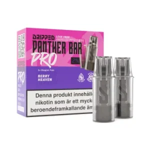 dripped-panther-bar-pro-pods-20mg-vape-pod-system-berry-heaven-vapespecialisten.webp Panther Bar Pro - | Engångs Pod | 20mg/ml