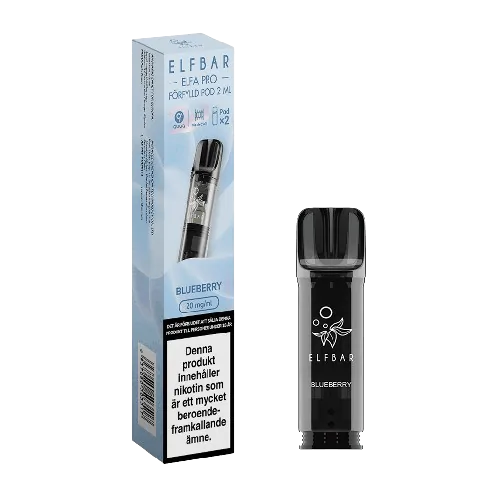 elfa-blueberry_grande-vapespecialisten.webp Elfa Pro Pod Kit | Engångs pod- 2 Pack | 20mg/ml