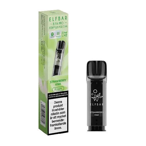elfa-strawkiwi_grande-vapespecialisten.webp Elfa Pro Pod Kit | Engångs pod- 2 Pack | 20mg/ml