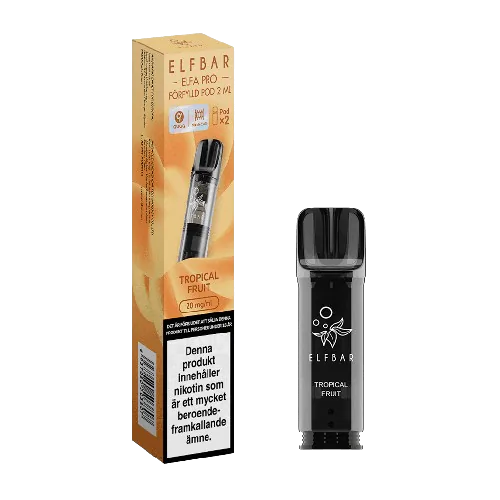 elfa-tropical_grande-vapespecialisten.webp Elfa Pro Pod Kit | Engångs pod- 2 Pack | 20mg/ml