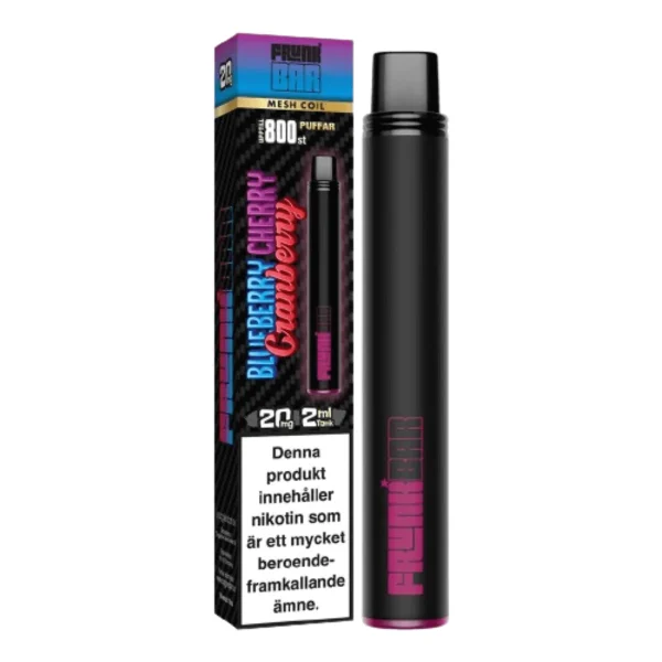 frunk-bar-blueberry-cherry-cranberry-vapespecialisten-1.webp Frunk Bar | Engångs Vape | 20mg/ml