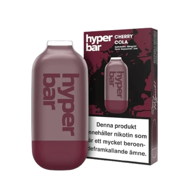 hyper-bar-mesh-cherry-cola-vapespecialisten-1.webp Hyper Bar | Engångs Vape | 20mg/ml