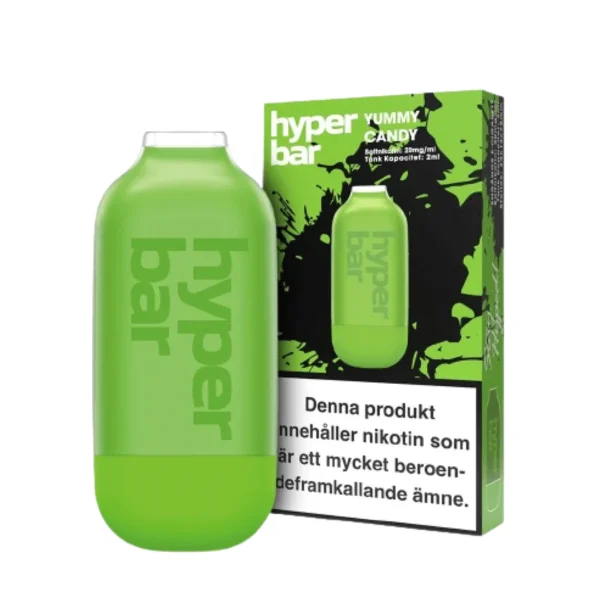 hyper-bar-mesh-yummy-candy-vapespecialisten-1.webp Hyper Bar | Engångs Vape | 20mg/ml