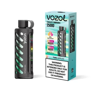 vozol-gear-shisha-25000-two-apples-vapespecialisten.webp Vozol Gear Shisha | Engångs Vape | 0mg/ml | 5%/ml Metatine | 25.000